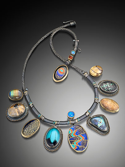 Necklaces – Mariposa | Jeanie Pratt – Woven Metal Jewelry
